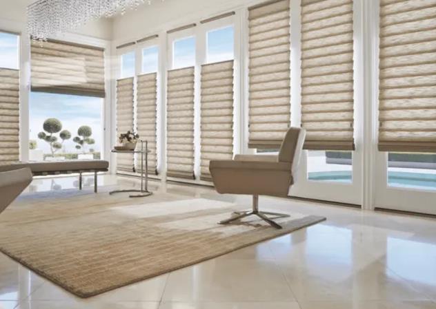 roman shades with blinds